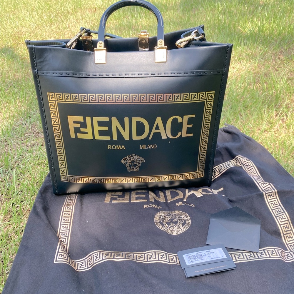 Authentic Fendi Versace Sunshine Tote